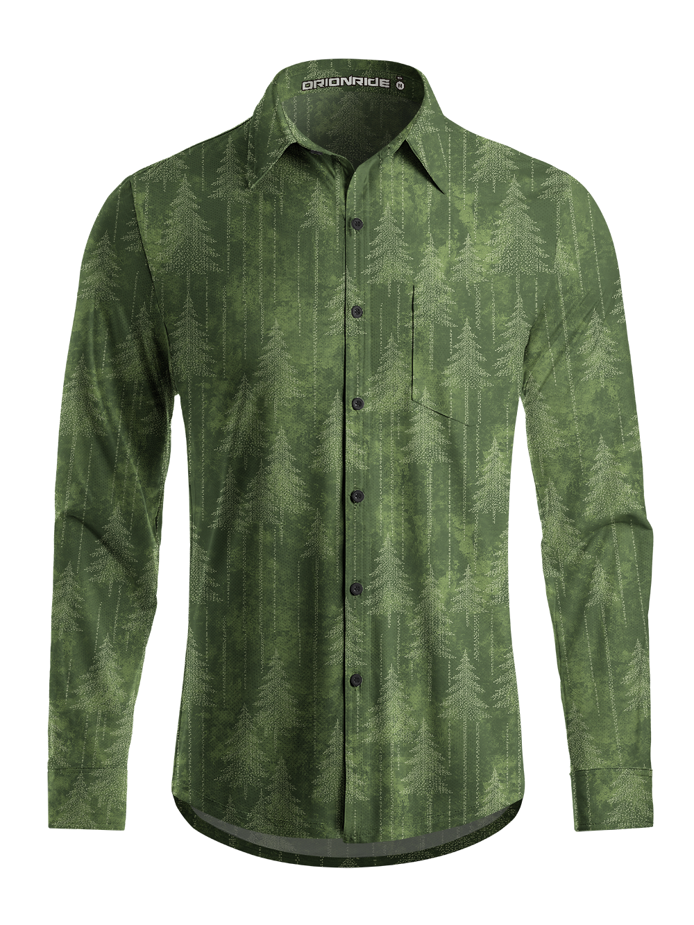 Orionride Misty Pine Men's Stretchy Breathable Long Sleeve Gravel Shirt
