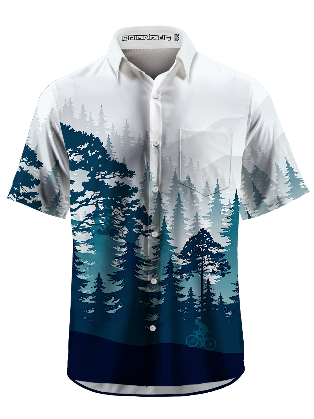 Orionride Silent Pines Zipper Pockets Ultra Lightweight Short Sleeves Gravel Shirt