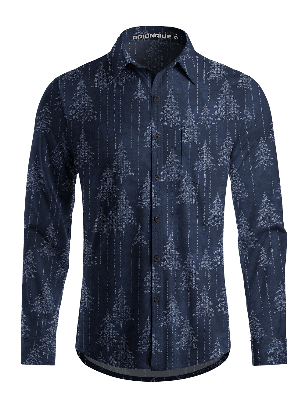 Orionride Misty Pine Men's Stretchy Breathable Long Sleeve Gravel Shirt