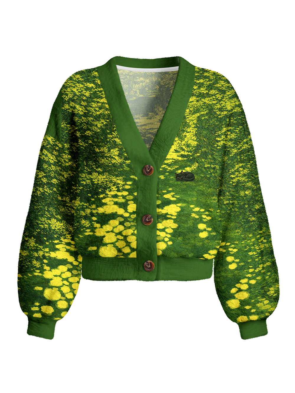 Orionride Sun Dappled Summer Women's Fuzzy Knit Cardigan