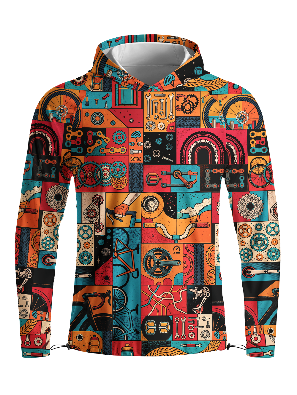 Orionride Exploration And Freedom Long Sleeve Cycling Hoodie Shirt