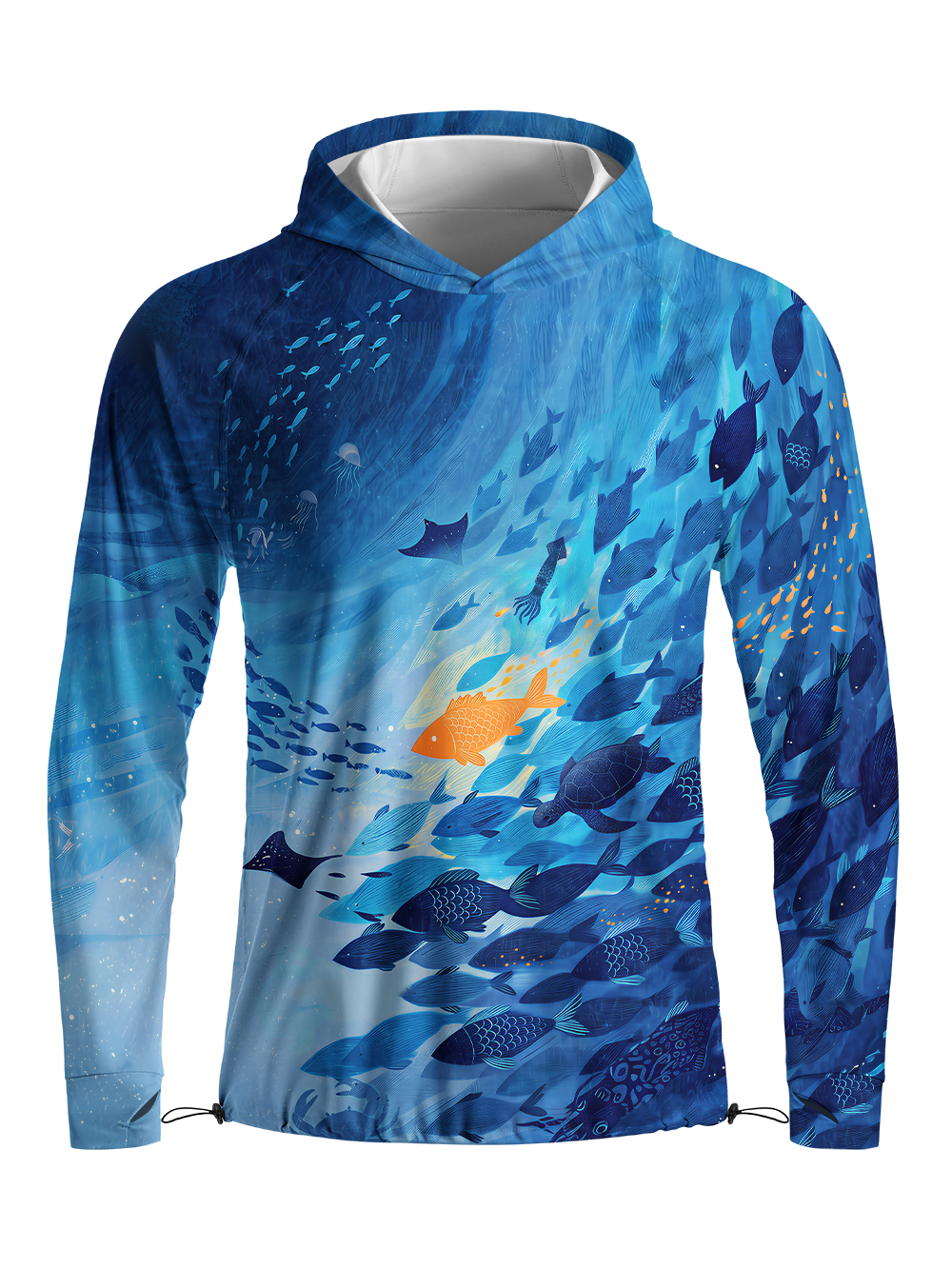 Orionride Solo Swim Long Sleeve Cycling Hoodie Shirt