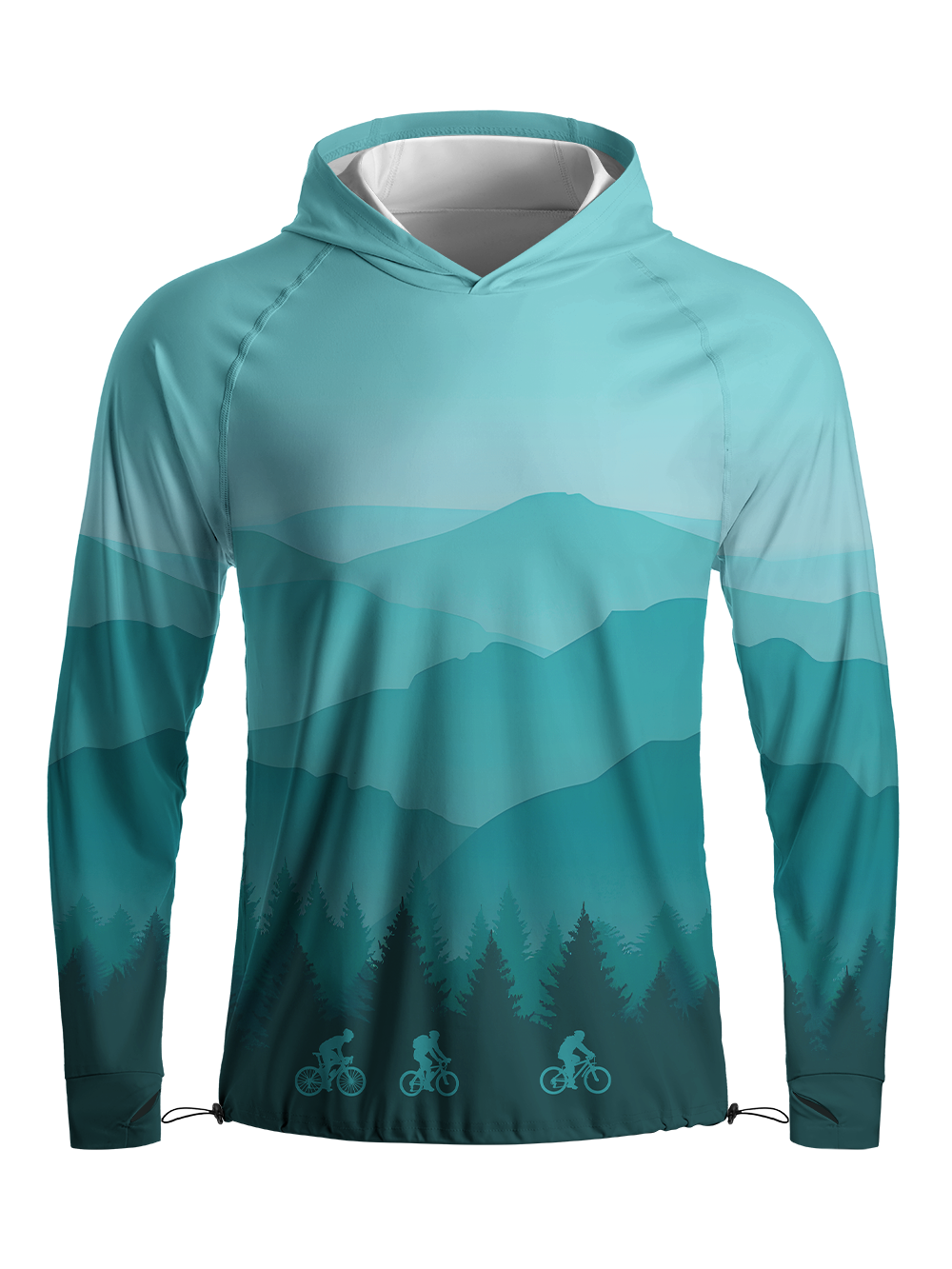 Orionride Jungle Ride Long Sleeve Cycling Hoodie Shirt