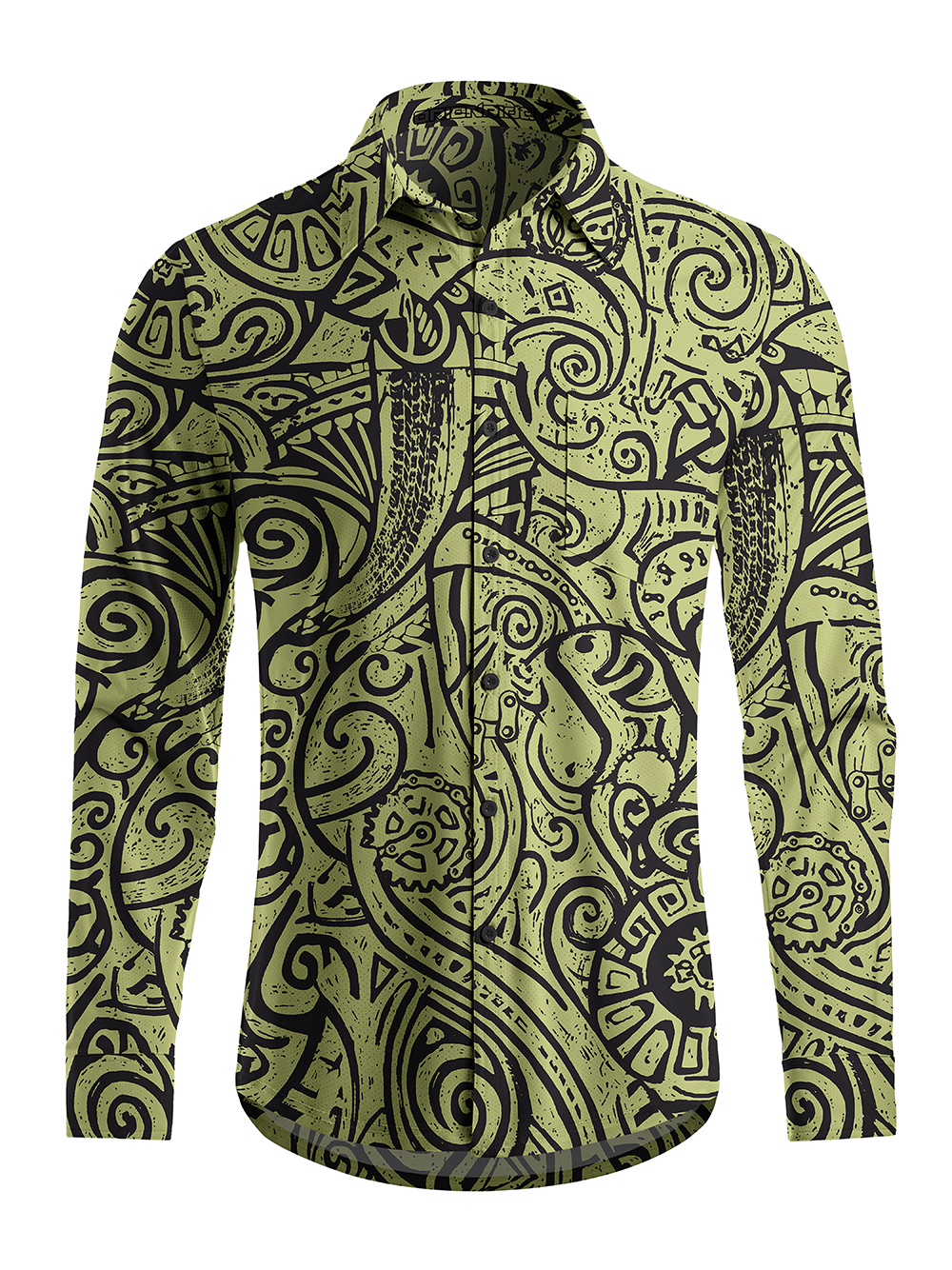 Orionride Vine Mark Men's Stretchy Breathable Long Sleeve Gravel Shirt