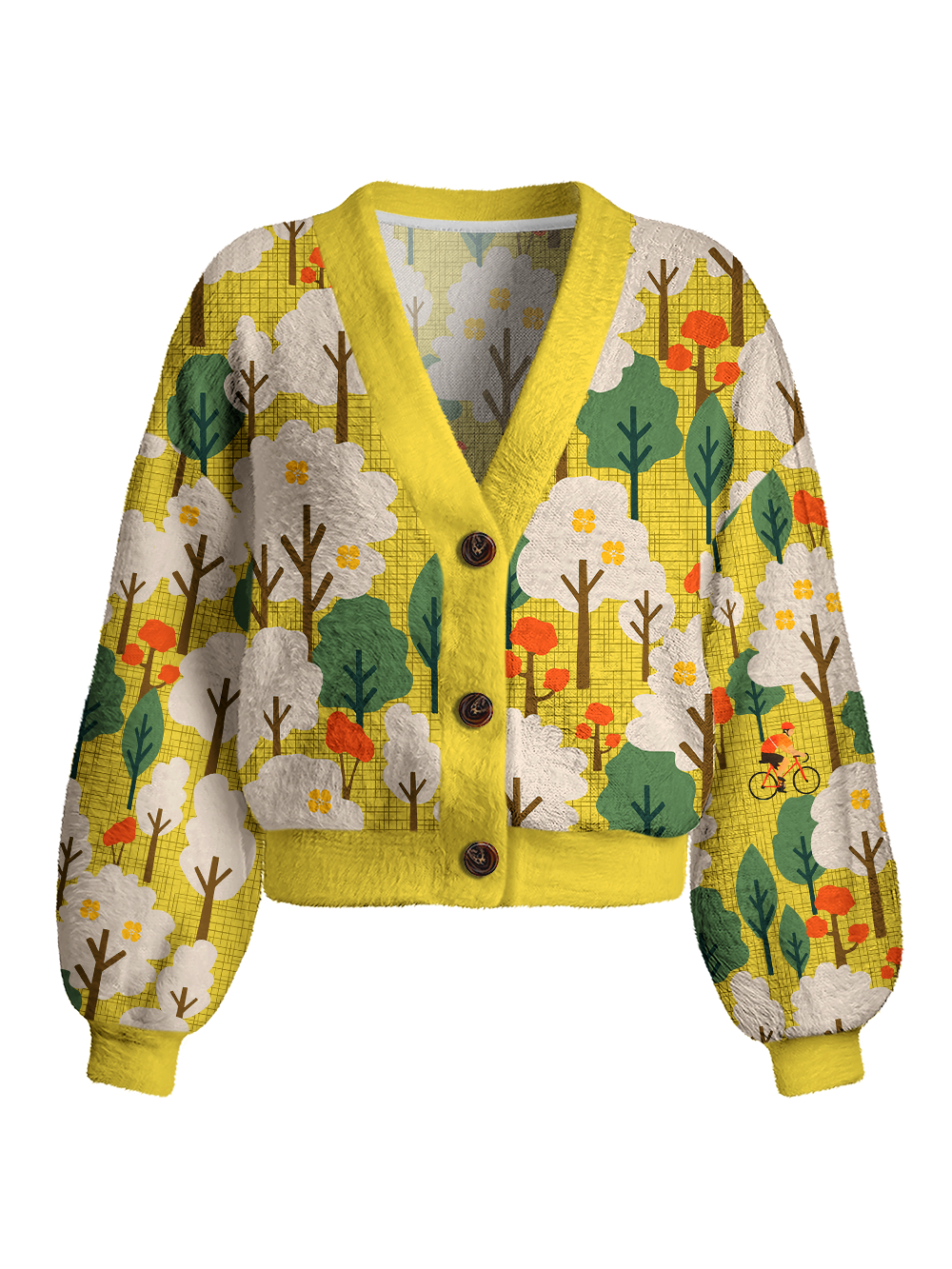 Orionride Forest Rendezvous Women's Fuzzy Knit Cardigan