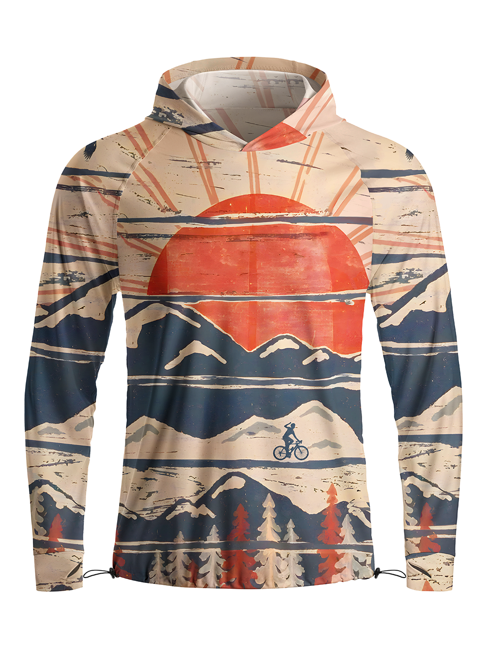 Orionride Winter Pursuits Long Sleeve Cycling Hoodie Shirt