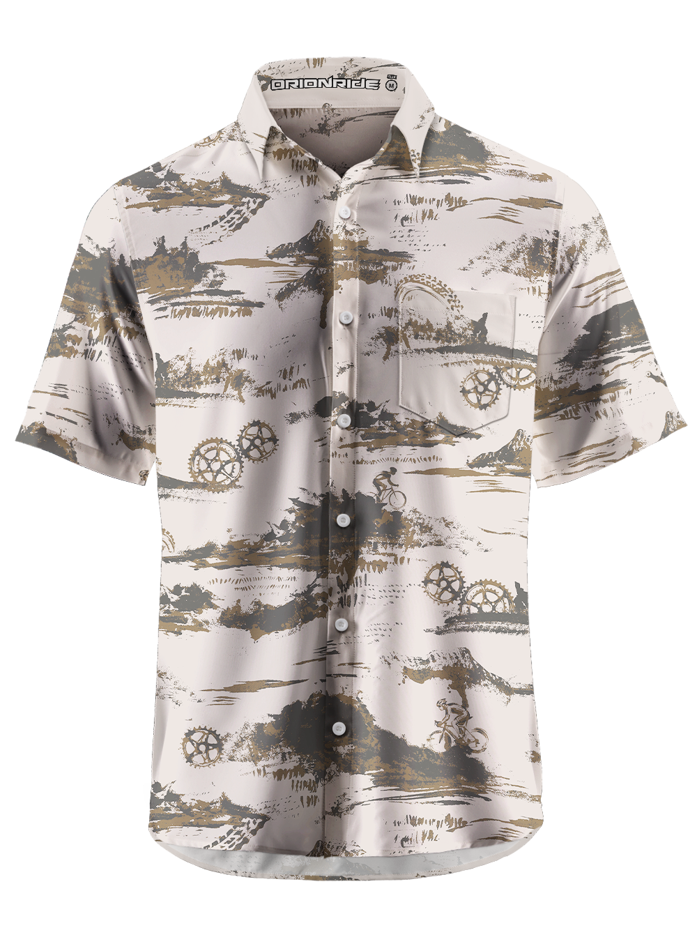 Orionride Rough Ride Zipper Pockets Ultra Lightweight Short Sleeves Gravel Shirt
