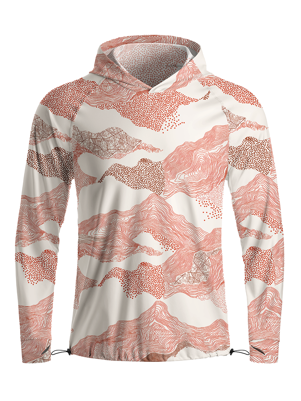 Orionride Line Terrain Long Sleeve Cycling Hoodie Shirt