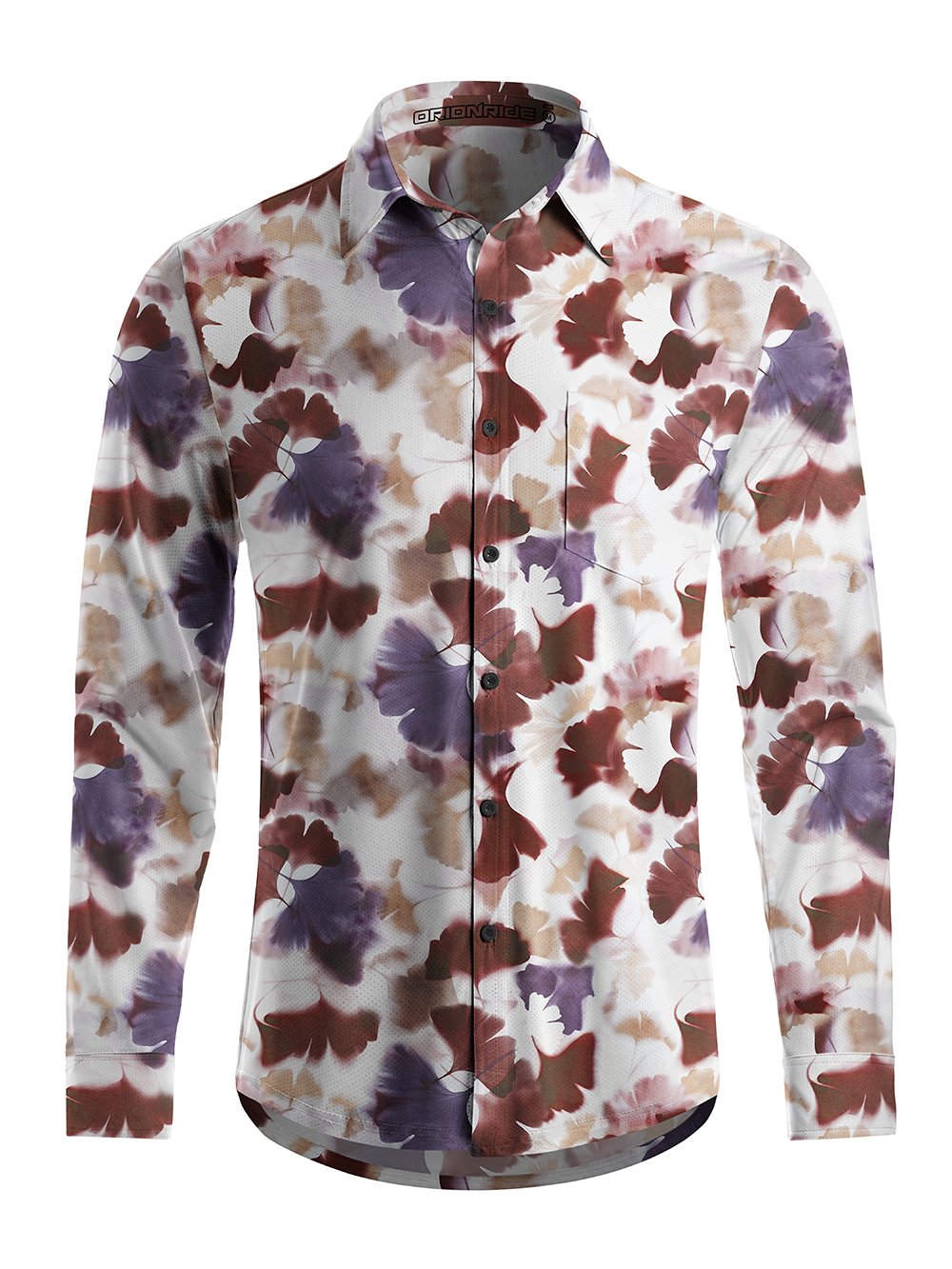 Orionride Ink Wash Men's Stretchy Breathable Long Sleeve Gravel Shirt