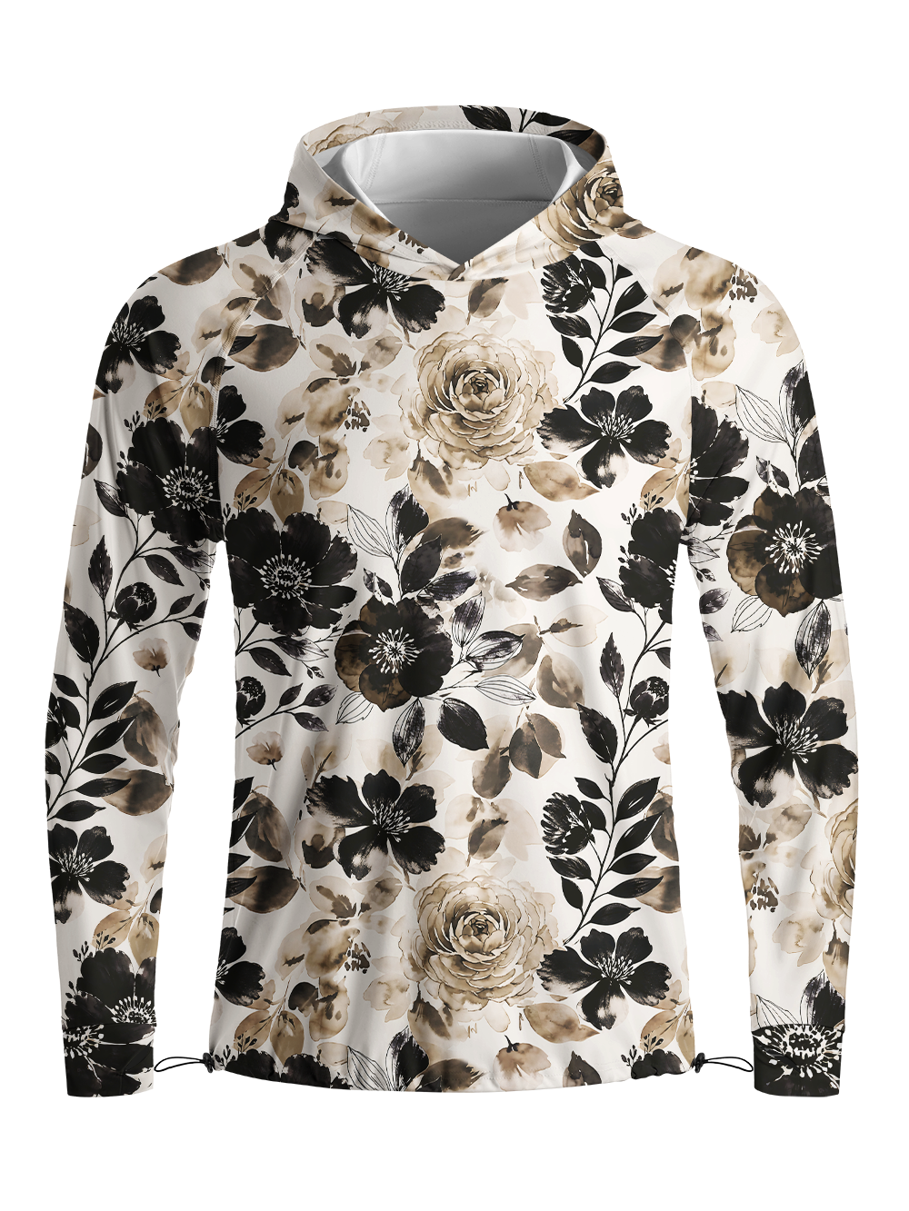 Orionride Ink Garden Long Sleeve Cycling Hoodie Shirt