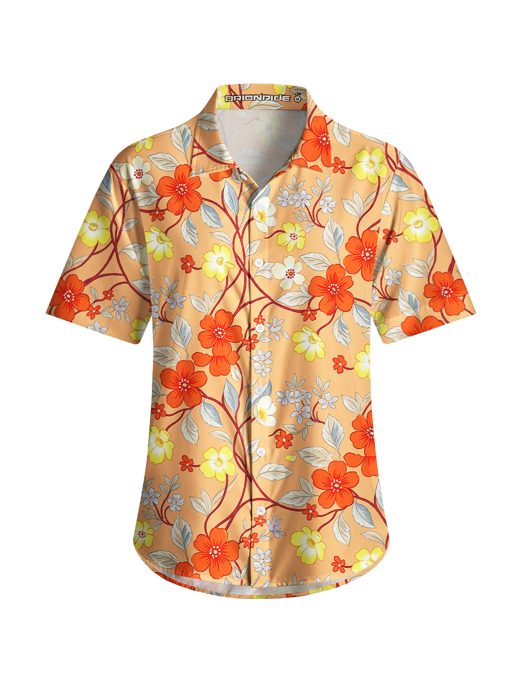 Orionride Vine Branches Zipper Pockets Ultra Lightweight Short Sleeves Women's Gravel Shirt