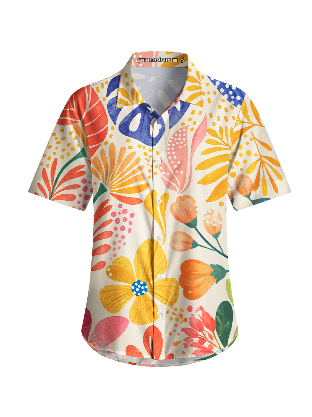 Orionride Sweet Garden Zipper Pockets Ultra Lightweight Short Sleeves Women's Gravel Shirt