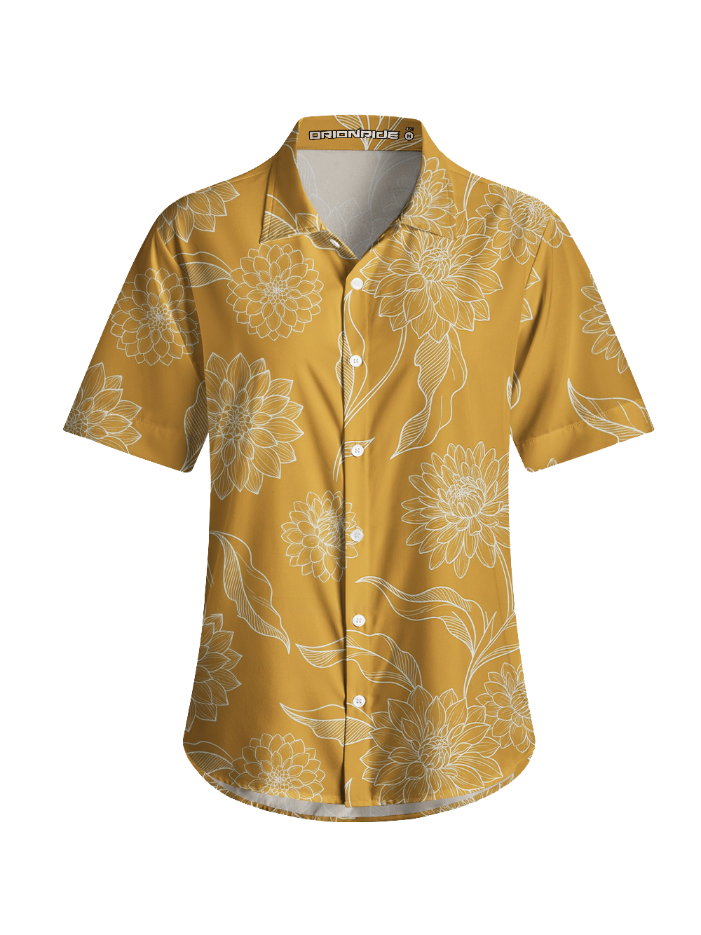 Orionride Golden Sketch Zipper Pockets Ultra Lightweight Short Sleeves Women's Gravel Shirt