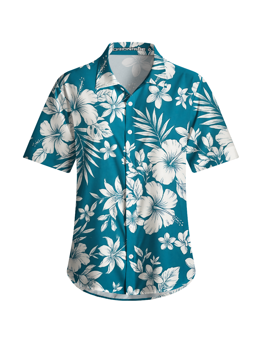 Orionride Island Bloom Zipper Pockets Ultra Lightweight Short Sleeves Women's Gravel Shirt