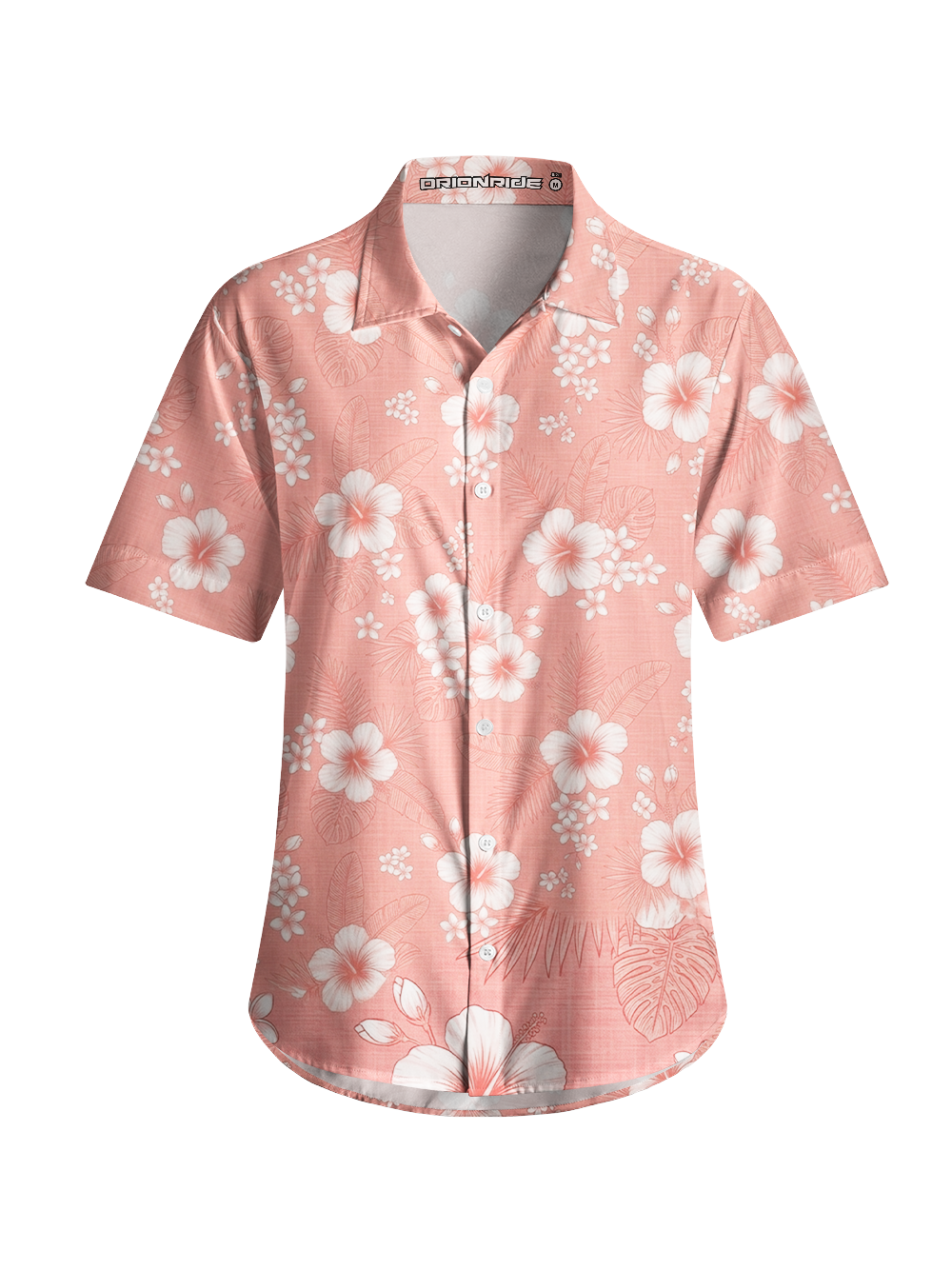 Orionride Blush Tropics Zipper Pockets Ultra Lightweight Short Sleeves Women's Gravel Shirt