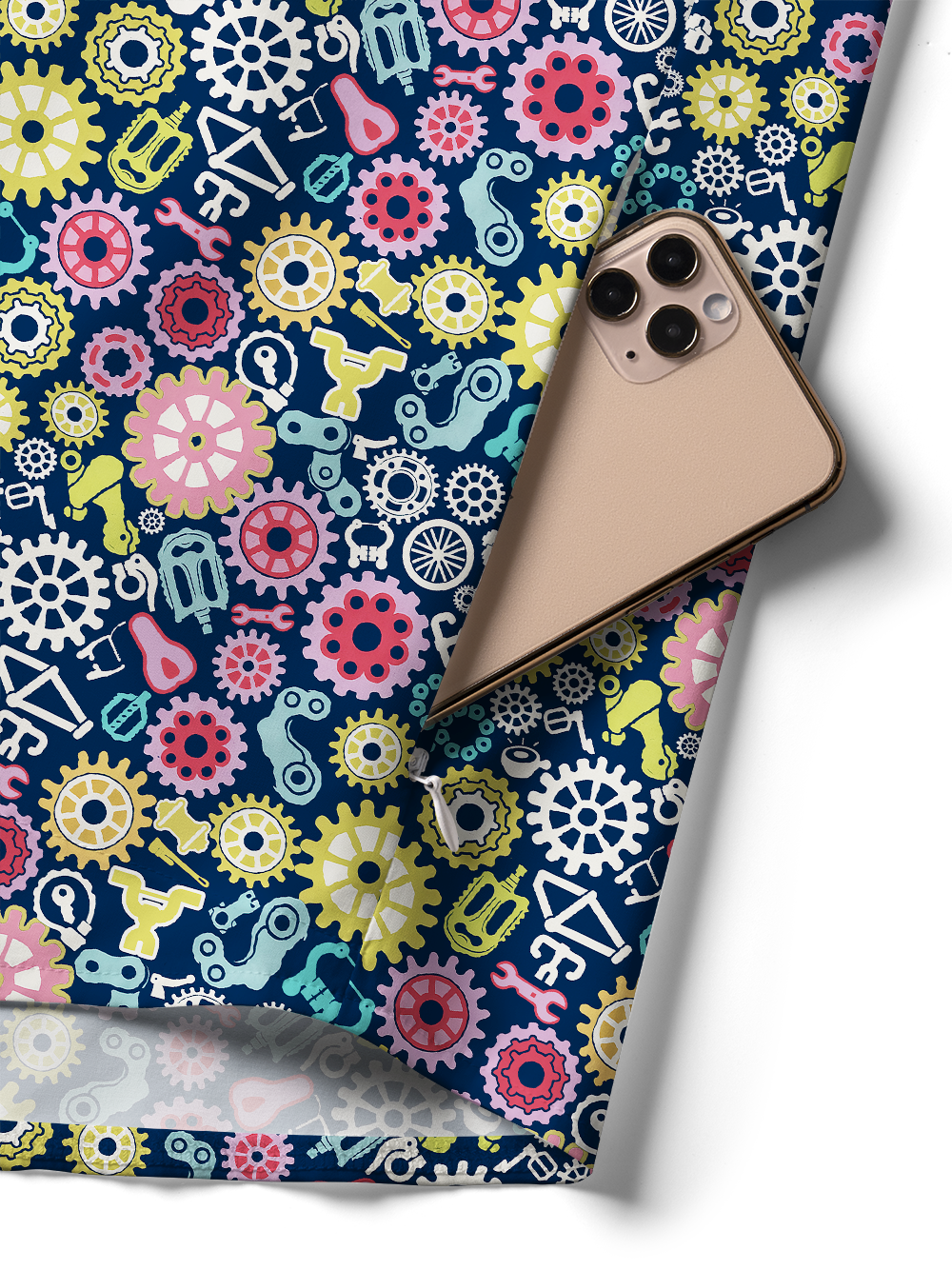 Orionride Colorful Gear Flower Zipper Pockets Ultra Lightweight Short Sleeves Women's Gravel Shirt