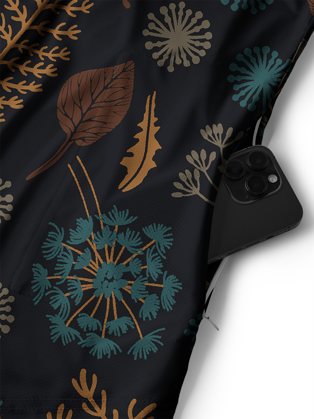 Orionride Night Botanicals Men's Stretchy Breathable Long Sleeve Gravel Shirt