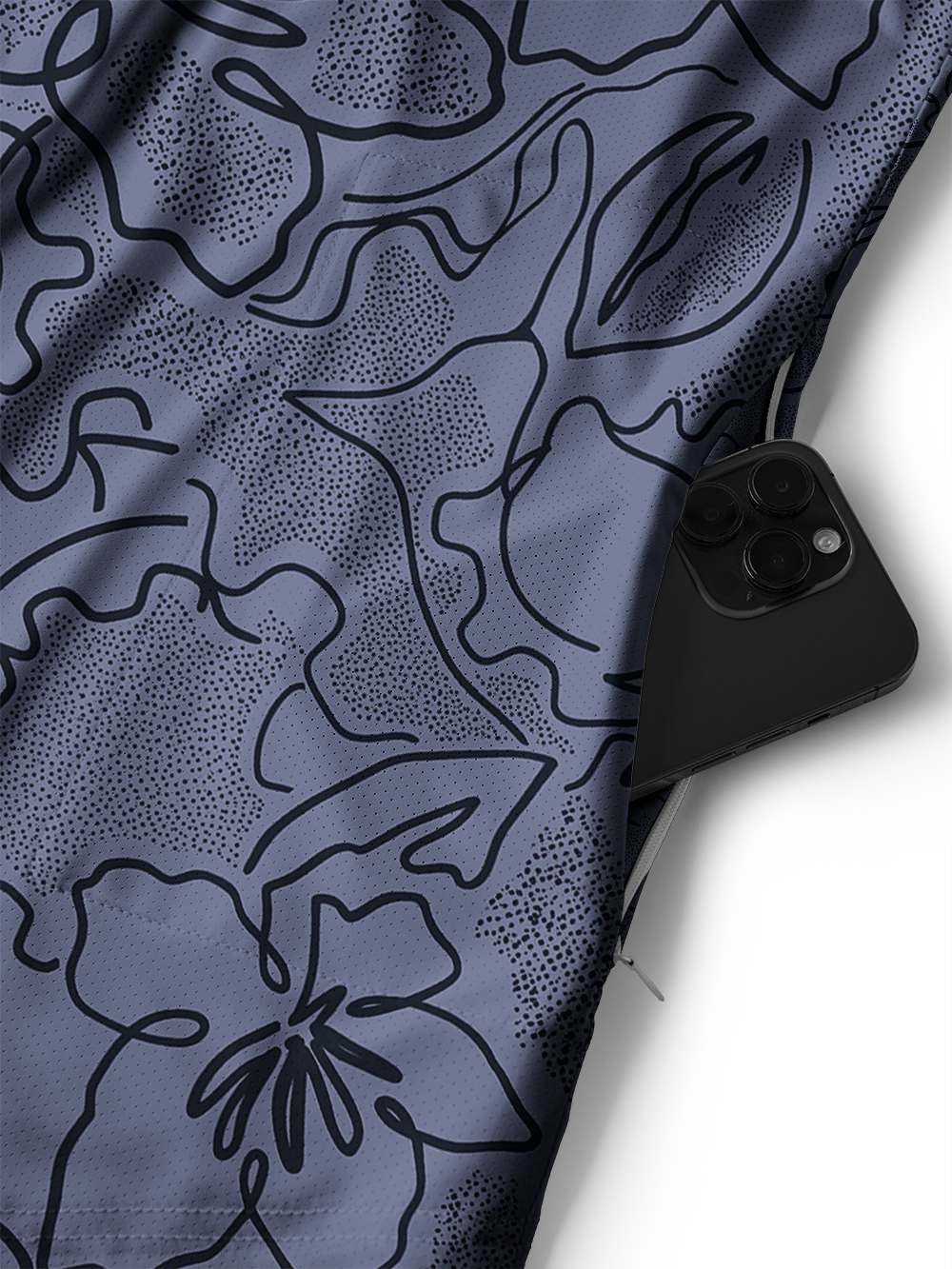 OrionrideTropical Leaves Men's Stretchy Breathable Long Sleeve Gravel Shirt