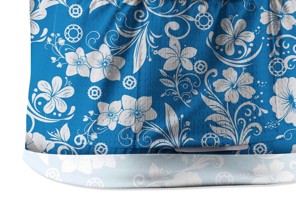 Orionride Hawaiian Flowers Women's Long Sleeve Cycling Jersey