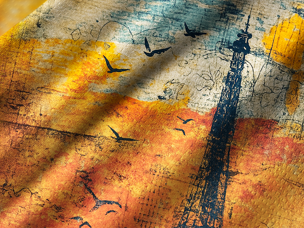 Orionride Nostalgic Eiffel Tower Long Sleeve Downhill Jersey