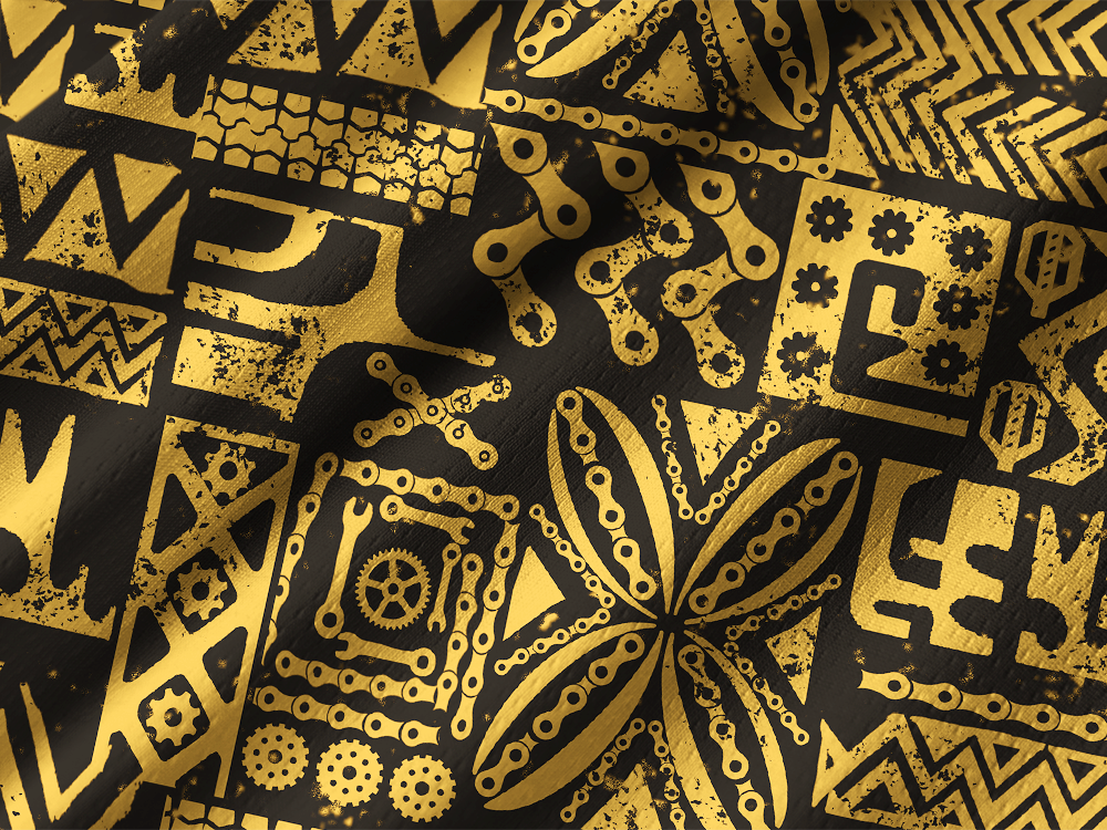 Orionride Yellow Parts Long Sleeve Downhill Jersey