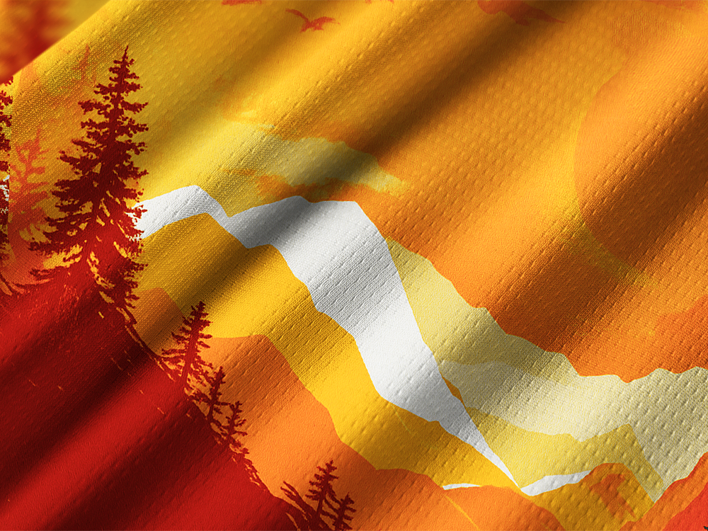 Orionride Sunset Glow Long Sleeve Downhill Jersey