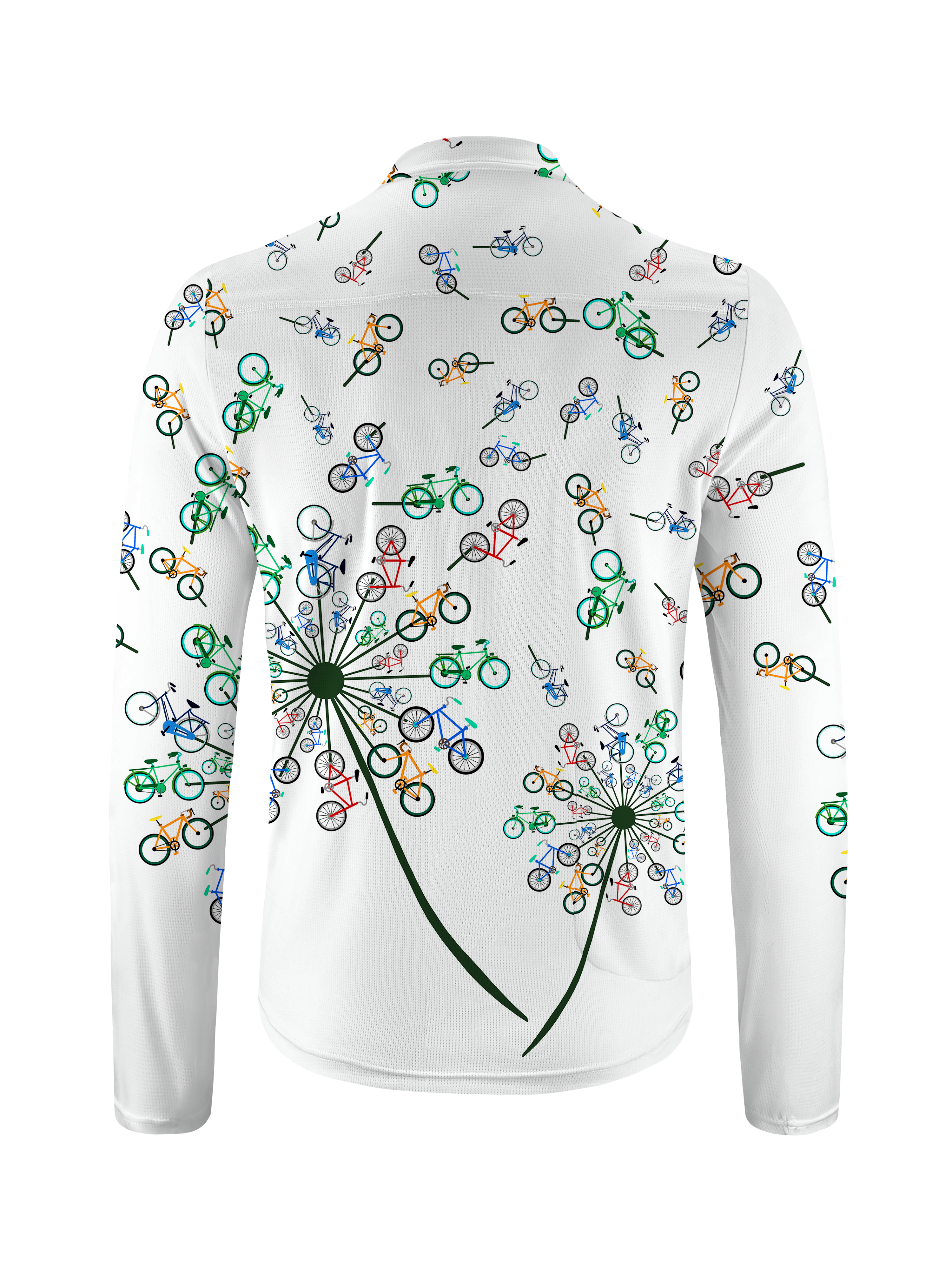 Orionride Dandelion Bike Long Sleeve Half Zipper Mountain Bike Jersey