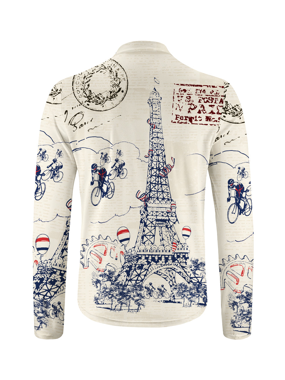 Orionride Arrival In Paris Long Sleeve Half Zipper Mountain Bike Jersey