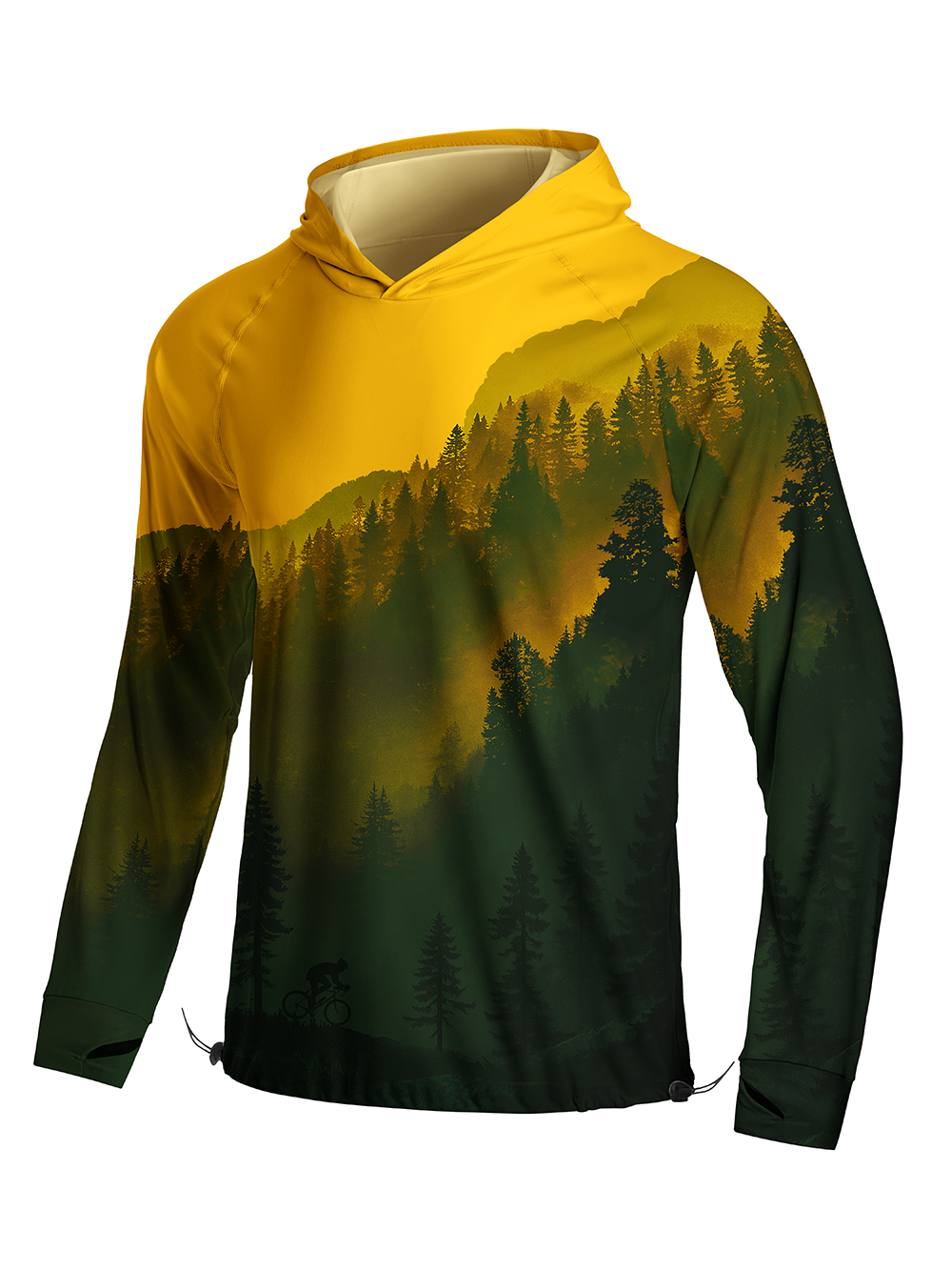 Orionride Noon Forest Long Sleeve Cycling Hoodie Shirt