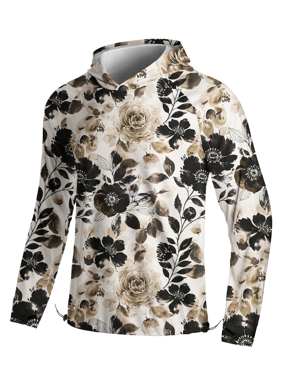 Orionride Ink Garden Long Sleeve Cycling Hoodie Shirt