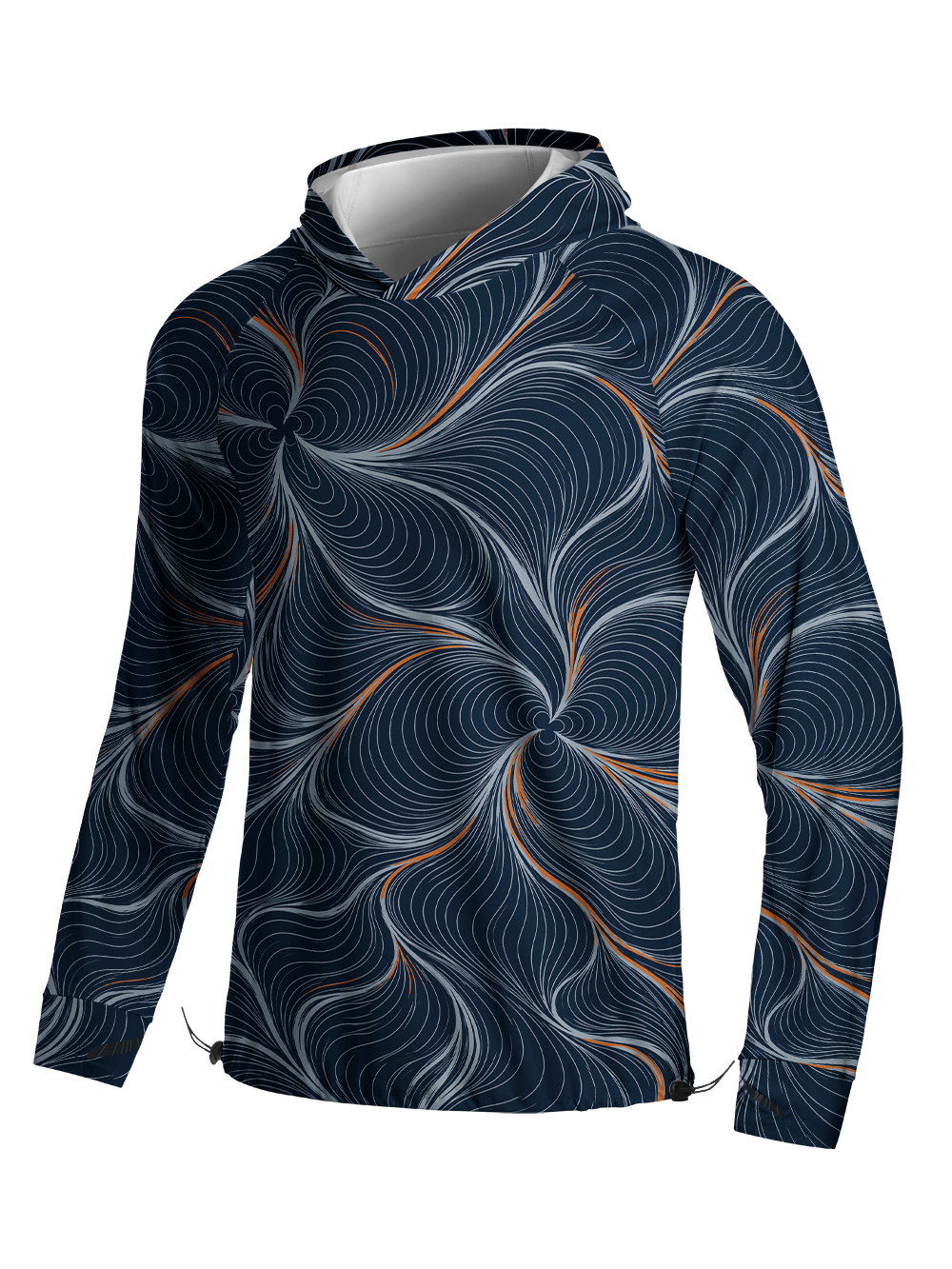 Orionride Kinetic Vortex Long Sleeve Cycling Hoodie Shirt