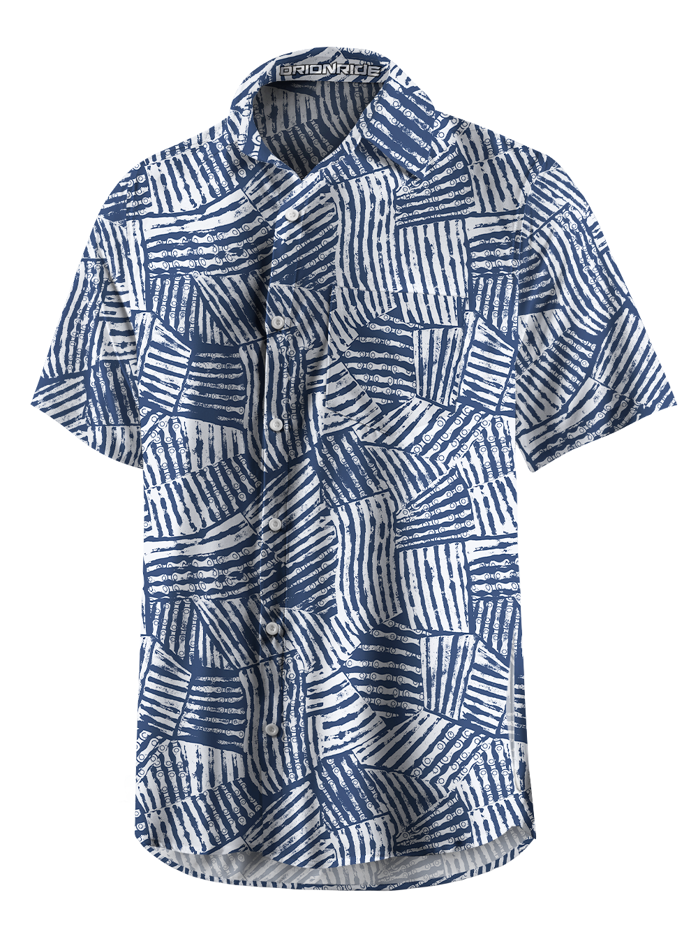 Orionride Texture Patch Zipper Pockets Ultra Lightweight Short Sleeves Gravel Shirt