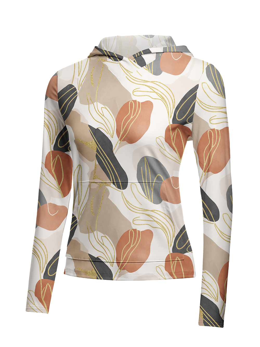 Orionride Intertwined Vines Women's Long Sleeve Cycling Hoodie Shirt