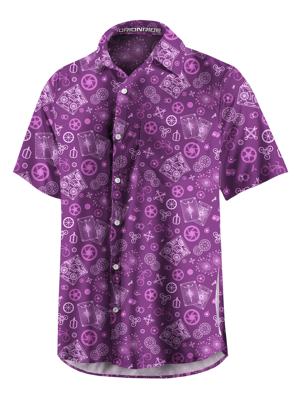 Orionride Playing Cards Zipper Pockets Ultra Lightweight Short Sleeves Gravel Shirt