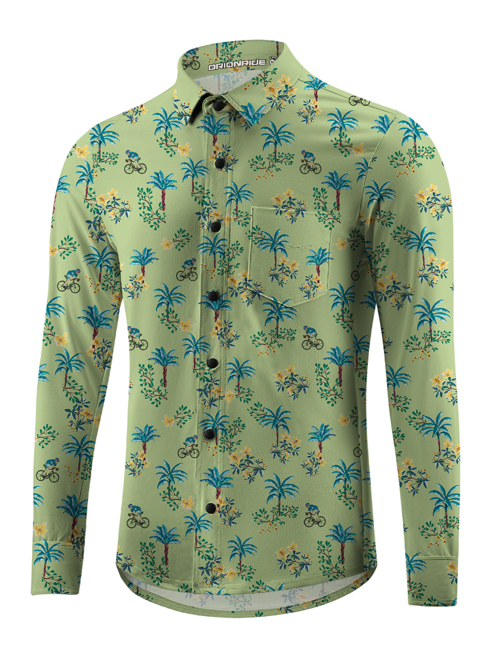 Orionride Woods Ride Men's Stretchy Breathable Long Sleeve Gravel Shirt