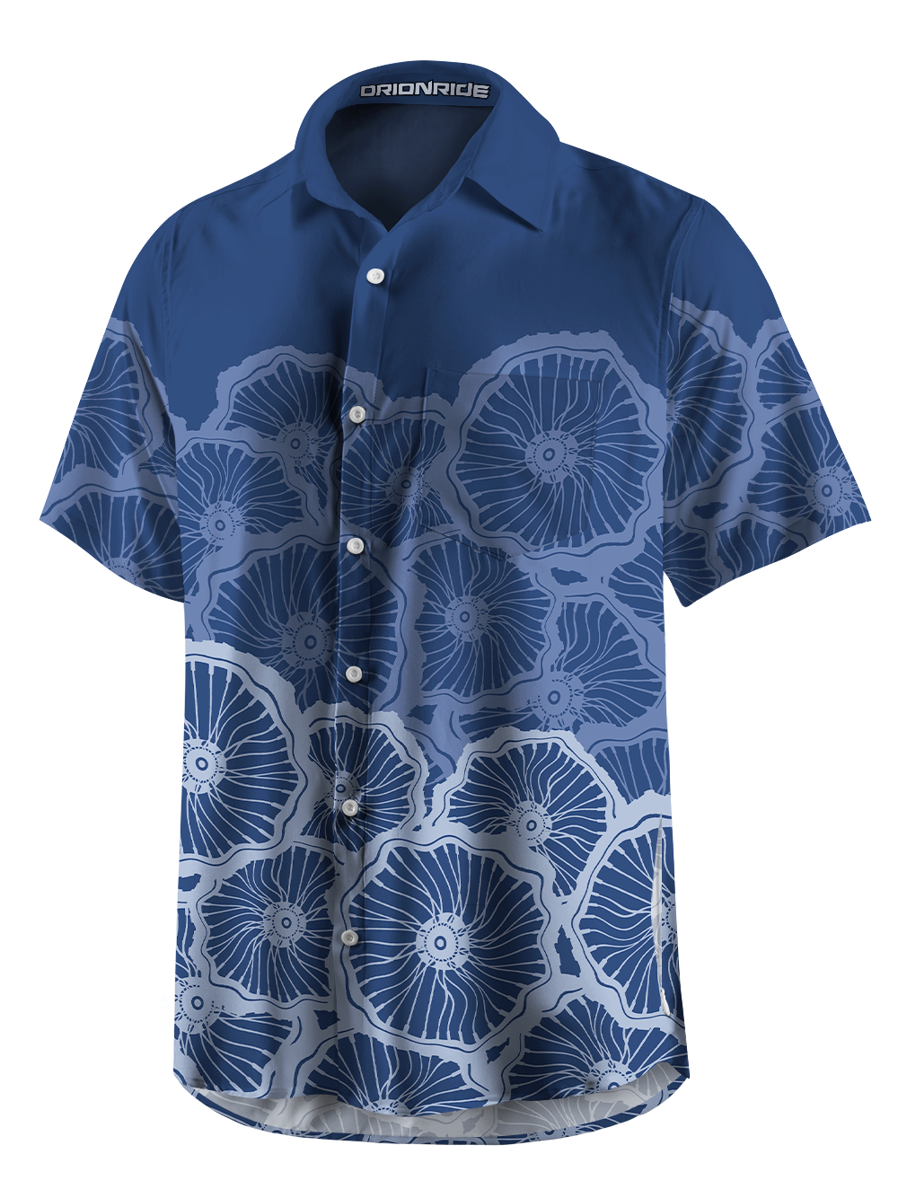 Orionride Wheeled Mirage Flux Zipper Pockets Ultra Lightweight Short Sleeves Gravel Shirt