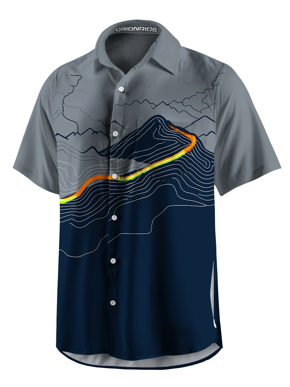 Orionride The Road To The Summit Zipper Pockets Ultra Lightweight Short Sleeves Gravel Shirt