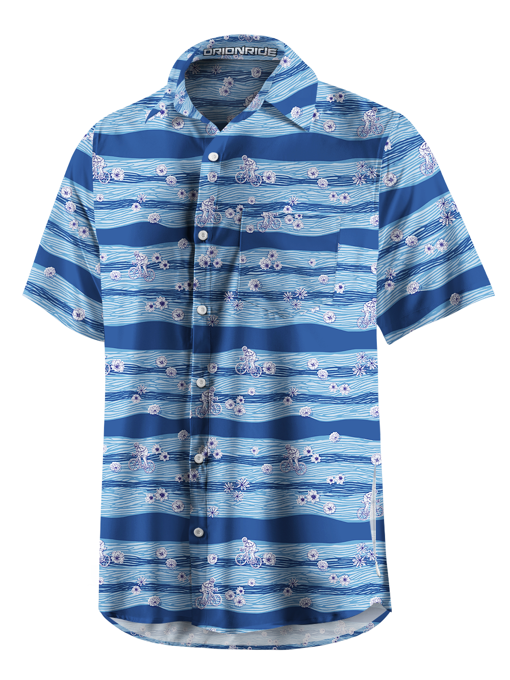 Orionride Gulf Tour Zipper Pockets Ultra Lightweight Short Sleeves Gravel Shirt