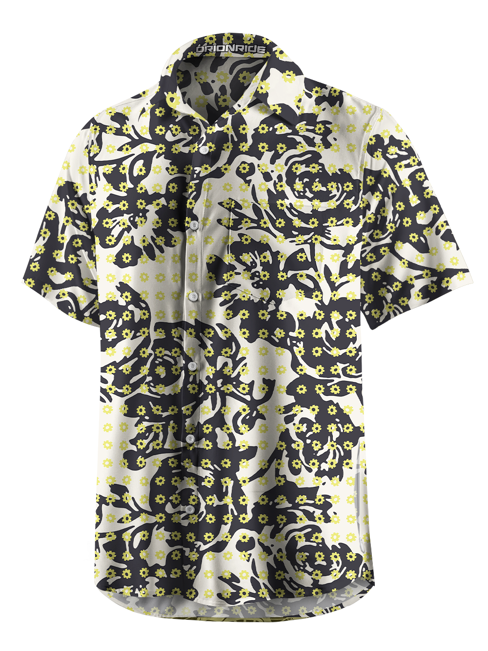Orionride Rose Cog Rhythm Zipper Pockets Ultra Lightweight Short Sleeves Gravel Shirt