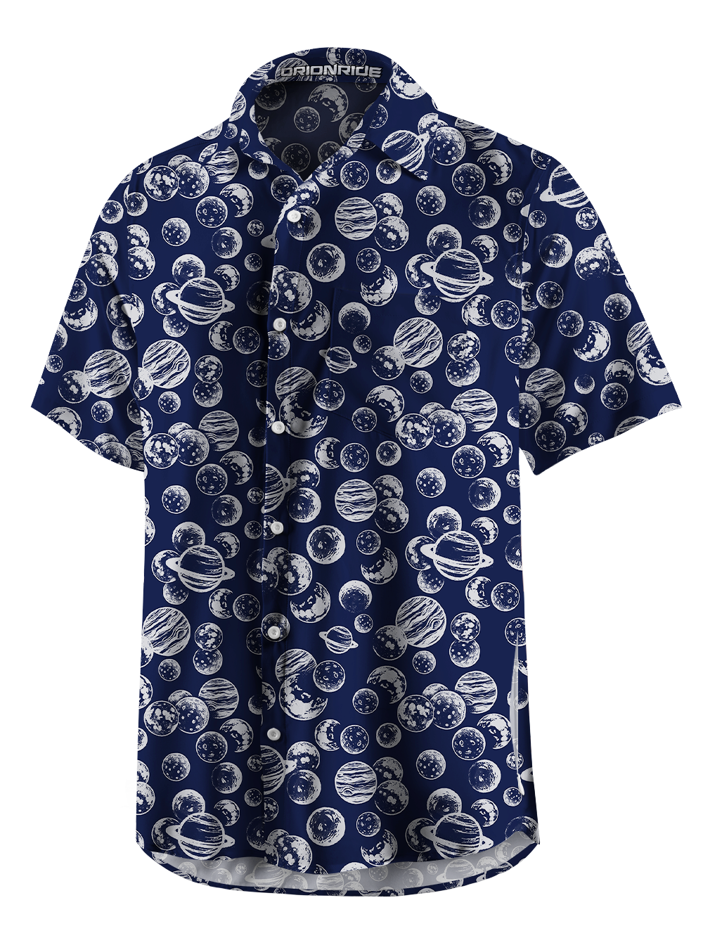 Orionride Planet Gathering Zipper Pockets Ultra Lightweight Short Sleeves Gravel Shirt