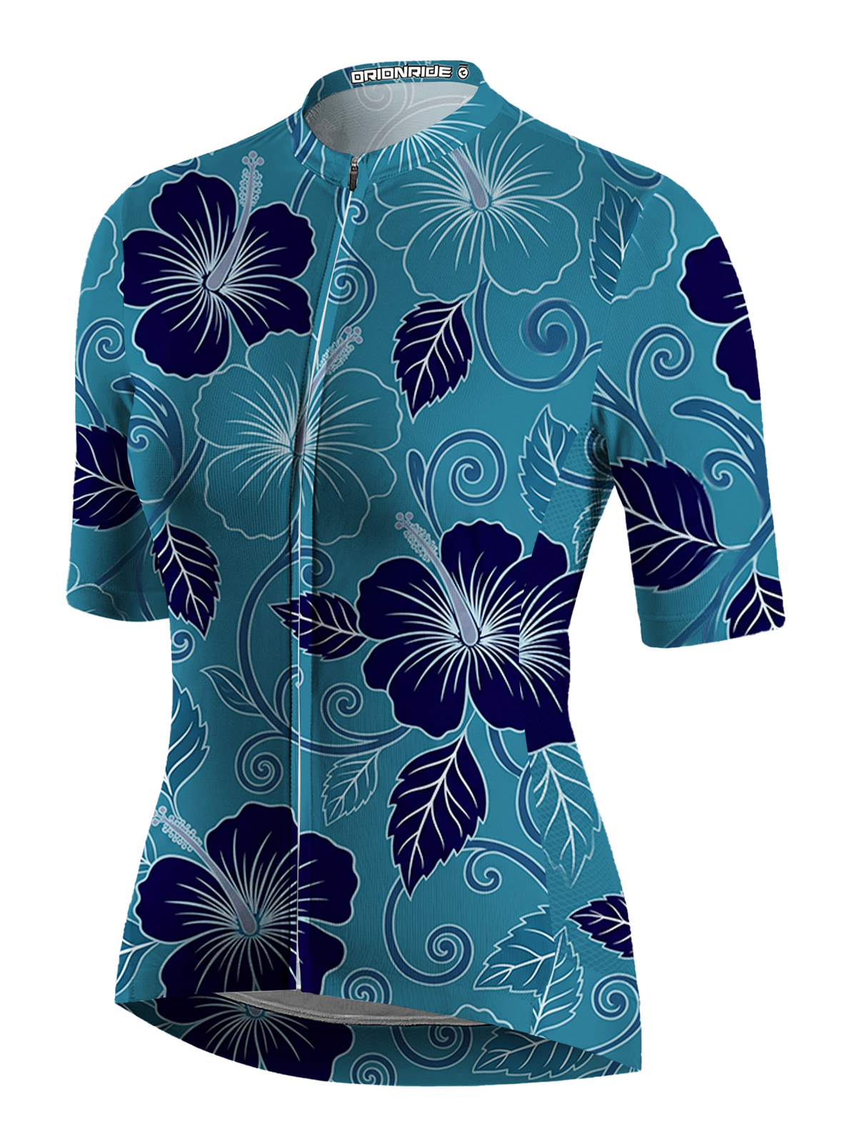 Orionride Exuberant Hibiscus Short Sleeves Women's Jersey