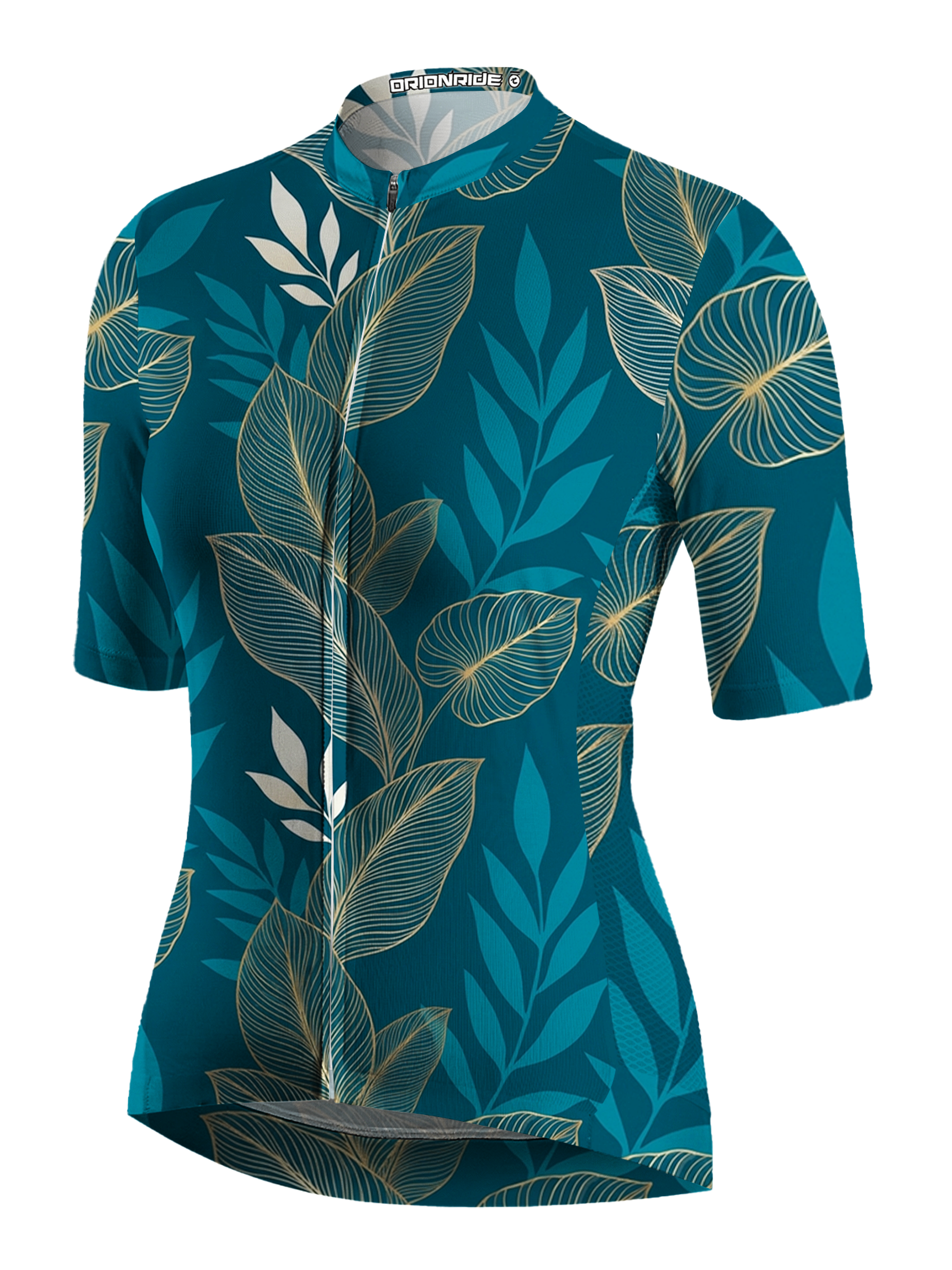 Orionride Gold Leaf Vein Short Sleeves Women's Jersey