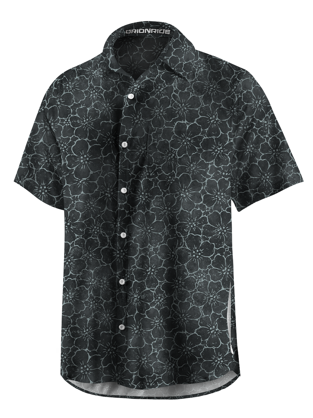 Orionride Dense Cherry Blossoms Zipper Pockets Ultra Lightweight Short Sleeves Gravel Shirt