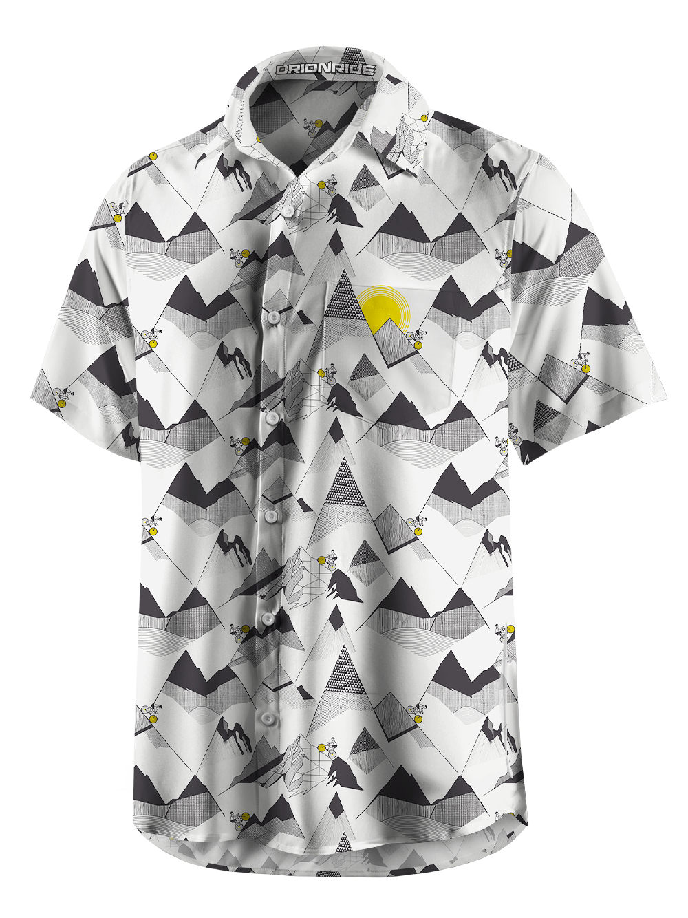 Orionride Steep Rock Walls Zipper Pockets Ultra Lightweight Short Sleeves Gravel Shirt