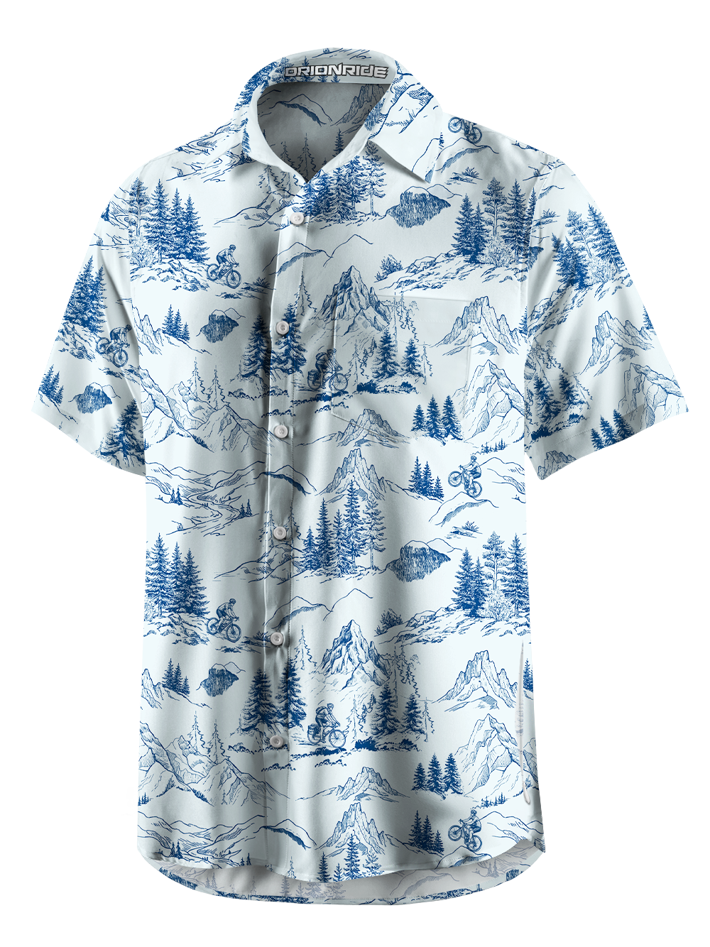 Orionride Wild Ride Trail Zipper Pockets Ultra Lightweight Short Sleeves Gravel Shirt