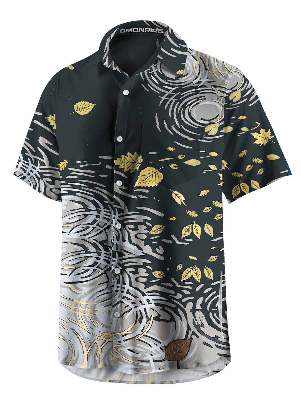 Orionride Water Drifts Zipper Pockets Ultra Lightweight Short Sleeves Gravel Shirt