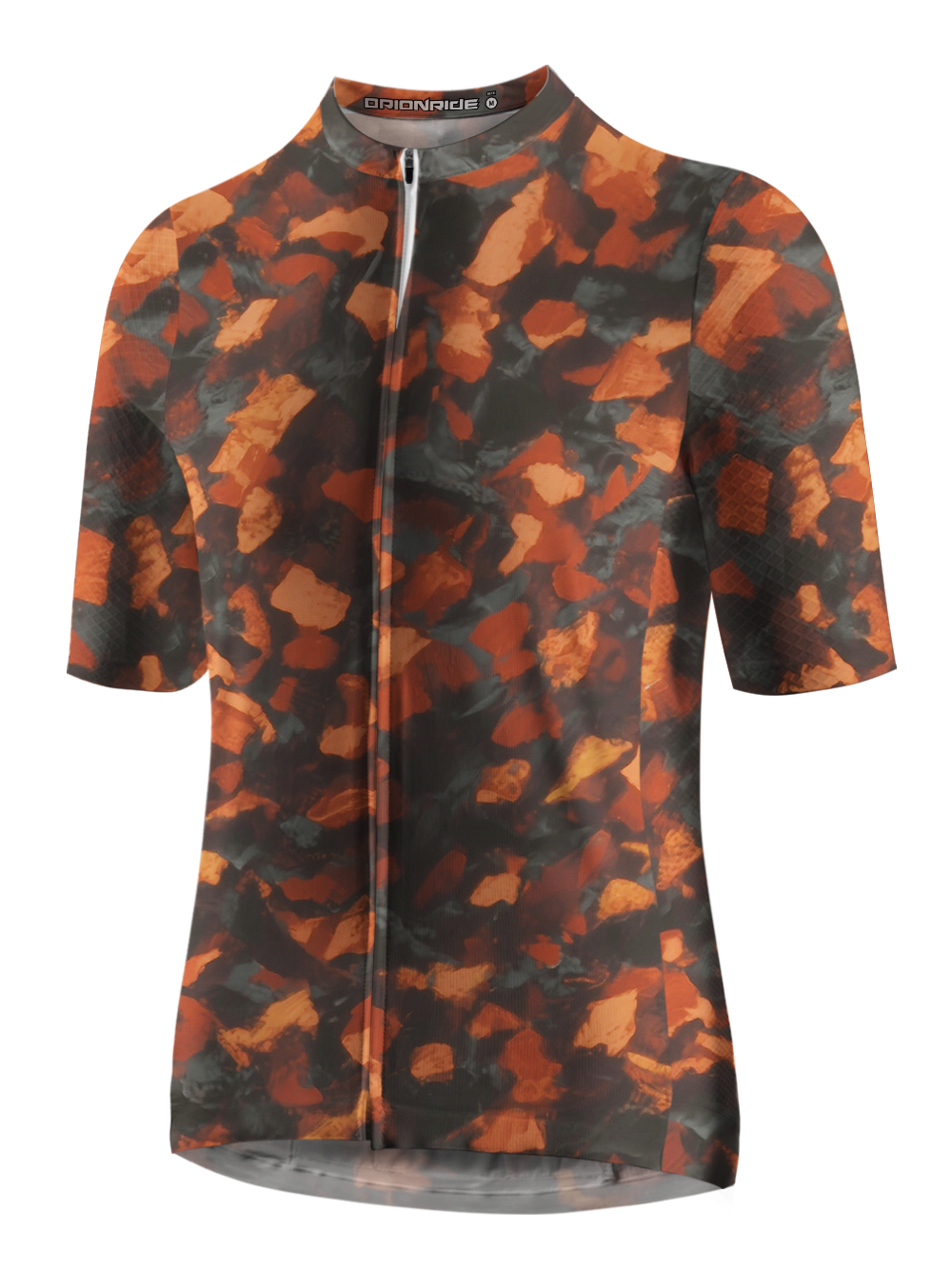 Orionride Orange Blocks Short Sleeves Cycling Jersey