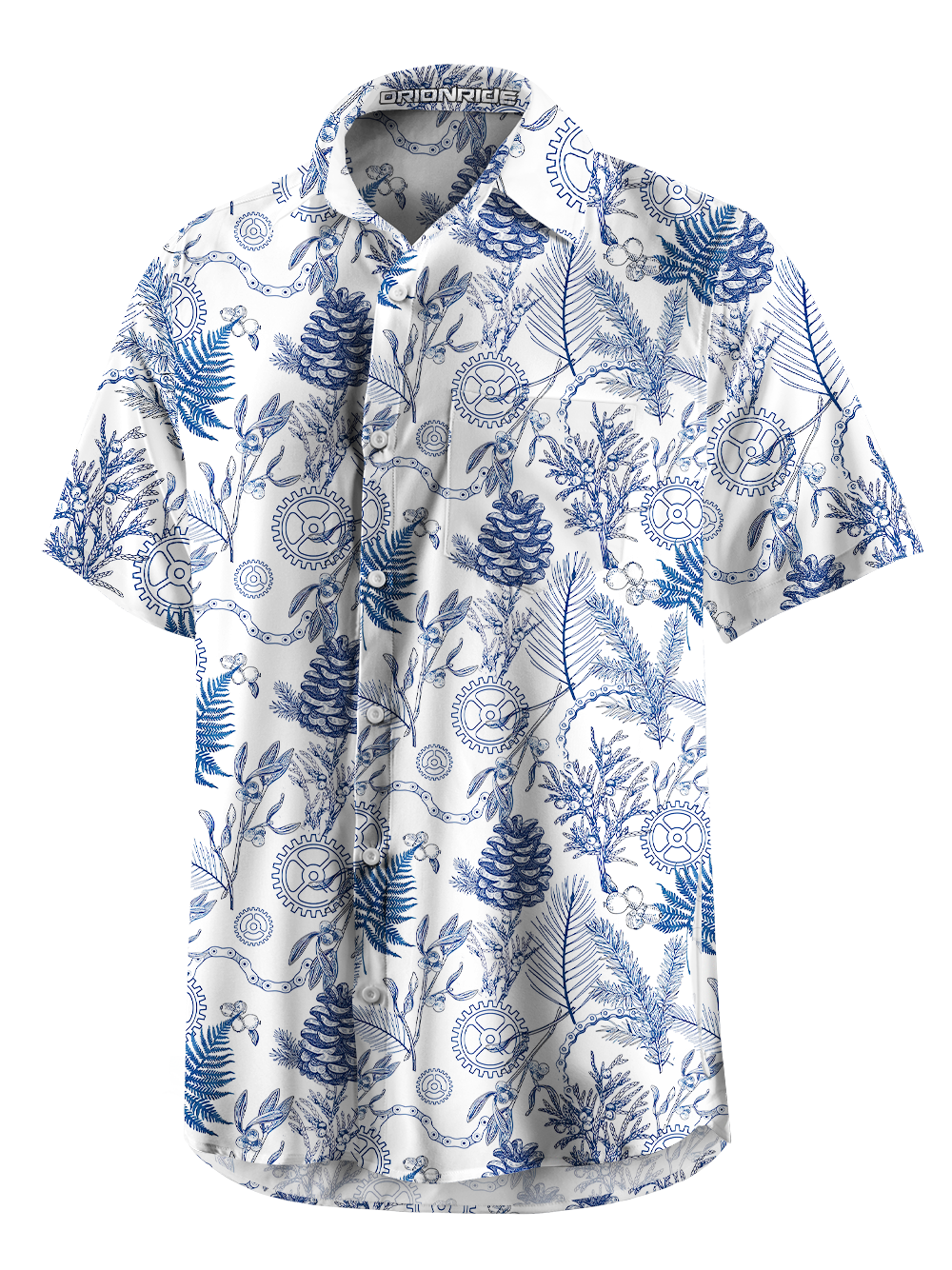 Orionride Pinecone Gear Zipper Pockets Ultra Lightweight Short Sleeves Gravel Shirt