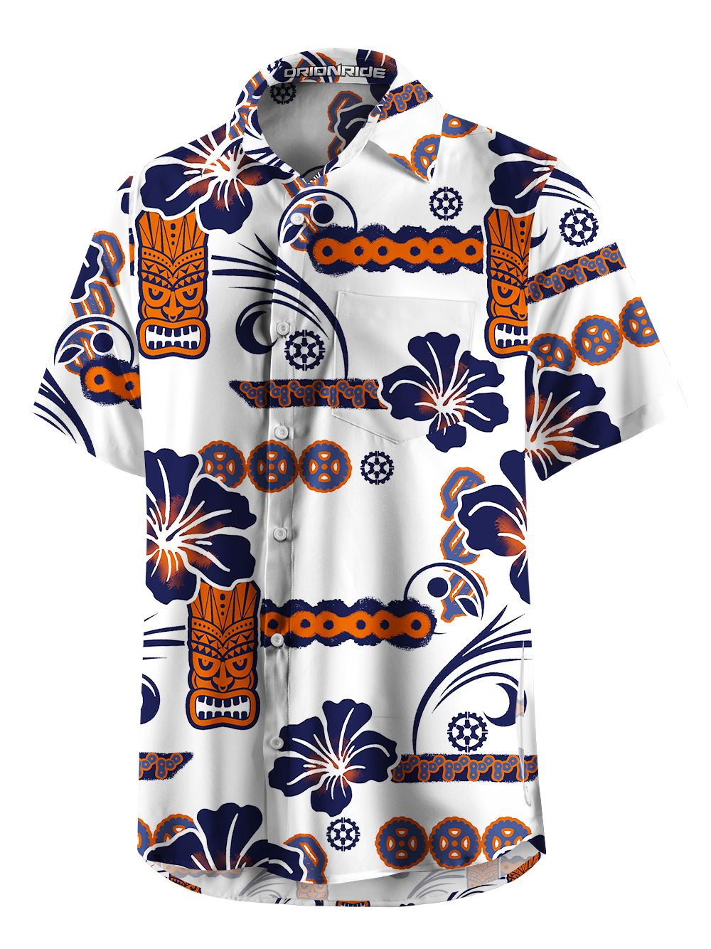 Orionride Totem World Zipper Pockets Ultra Lightweight Short Sleeves Gravel Shirt