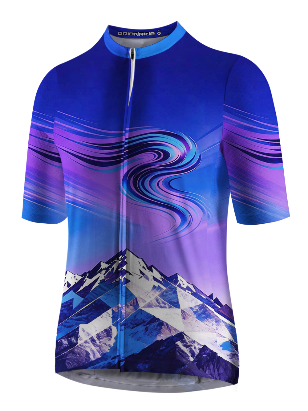 Orionride Purple Mountain Peak Short Sleeves Cycling Jersey